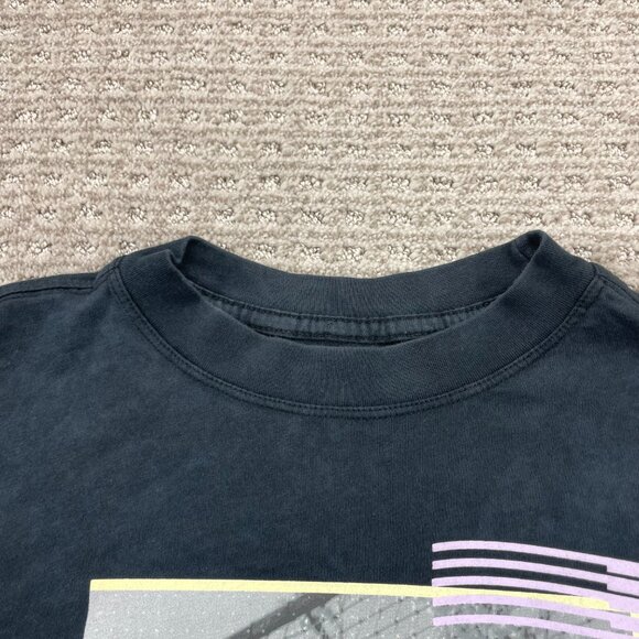 Retro Nike Tee Shirt Men Medium M Black Loose Fit Swoosh NIKE Sports Basketball - Picture 4 of 9